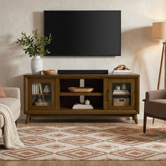 Santa Barbara Walnut 60" TV Console - Ornate Home