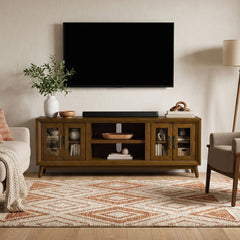 Santa Barbara Walnut 70" TV Console - Ornate Home