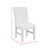 Santa Barbara Walnut/Avocado Dining Side Chair (Set of 2) - Ornate Home