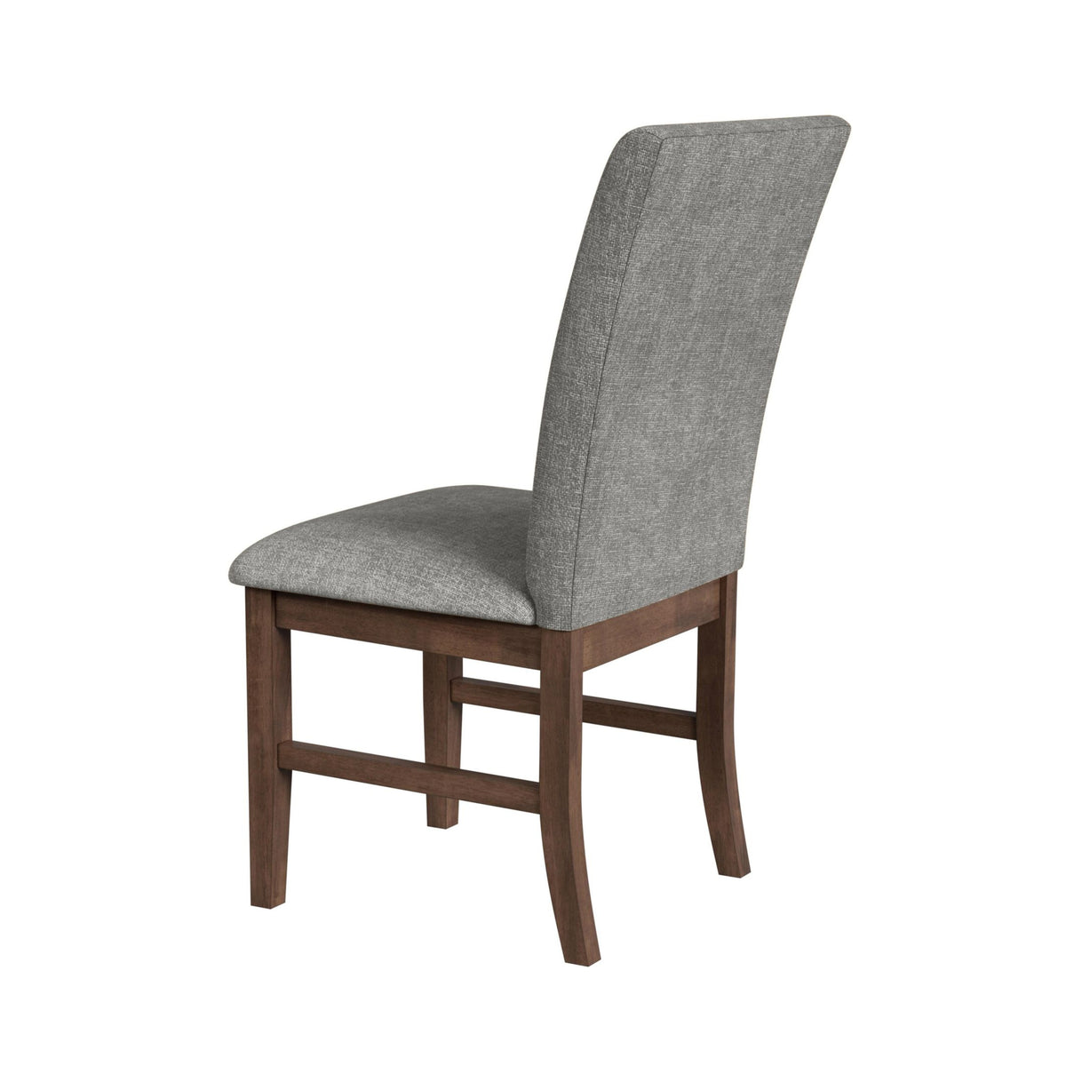 Santa Barbara Walnut/Dark Grey Dining Side Chair (Set of 2) - Ornate Home