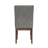 Santa Barbara Walnut/Dark Grey Dining Side Chair (Set of 2) - Ornate Home