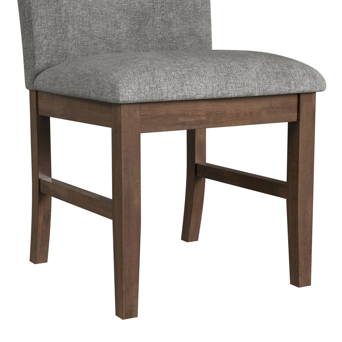 Santa Barbara Walnut/Dark Grey Dining Side Chair (Set of 2) - Ornate Home