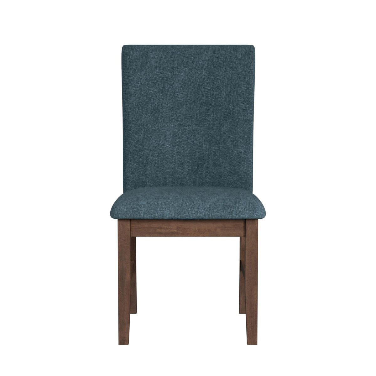 Santa Barbara Walnut/Denim Blue Dining Side Chair (Set of 2) - Ornate Home
