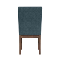 Santa Barbara Walnut/Denim Blue Dining Side Chair (Set of 2) - Ornate Home