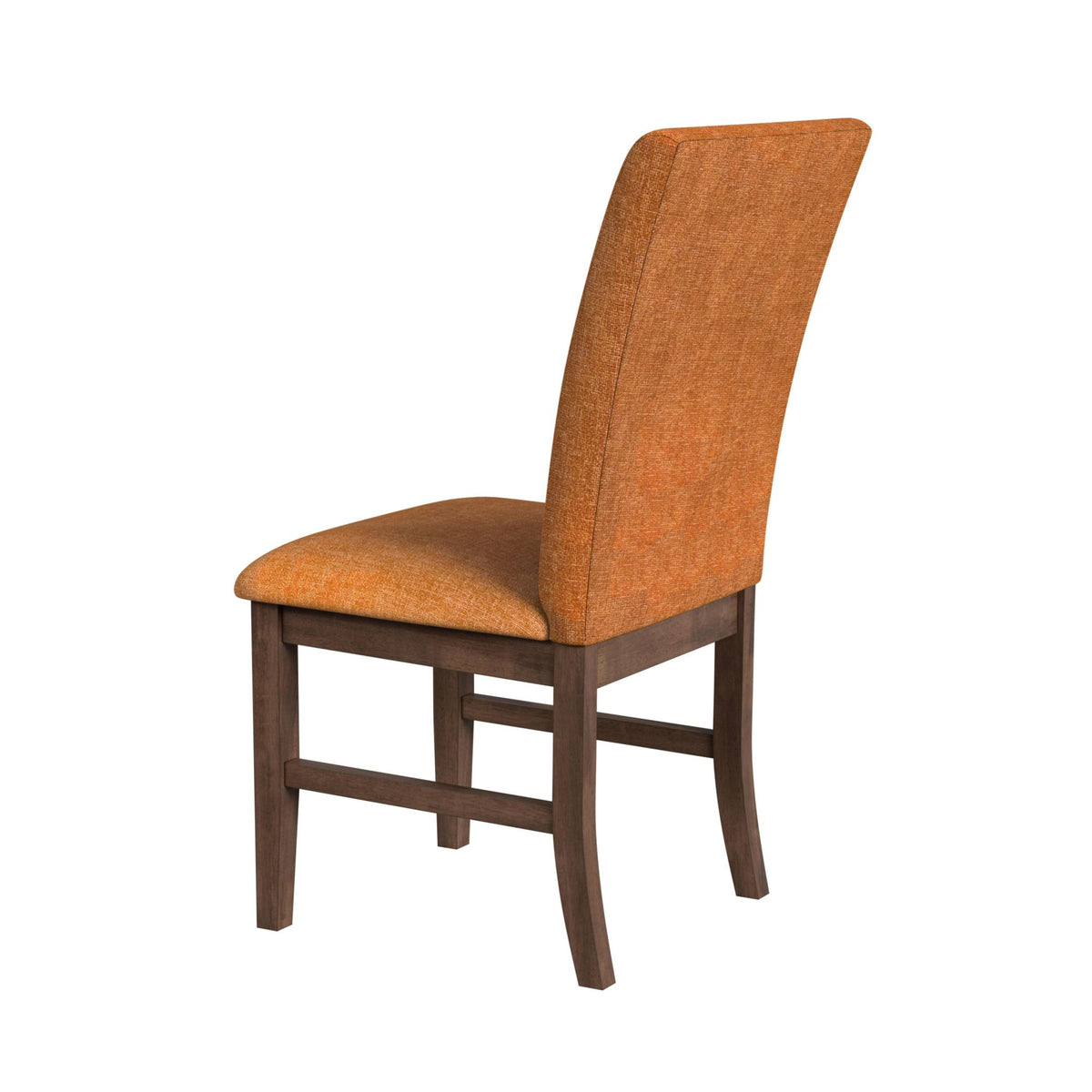 Santa Barbara Walnut/Orange Dining Side Chair (Set of 2) - Ornate Home