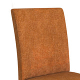 Santa Barbara Walnut/Orange Dining Side Chair (Set of 2) - Ornate Home
