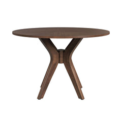 Santa Barbara Walnut Round Dining Table - Ornate Home
