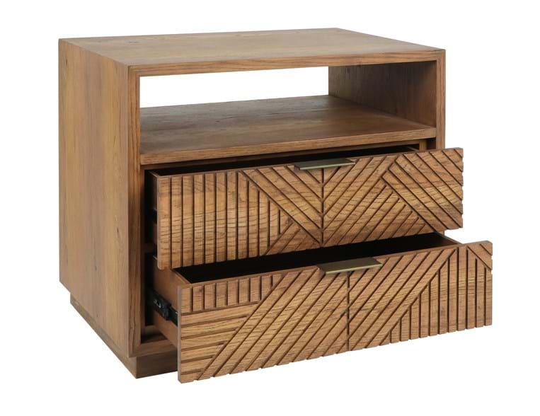 Santa Clara Caramel Brown Nightstand - Ornate Home