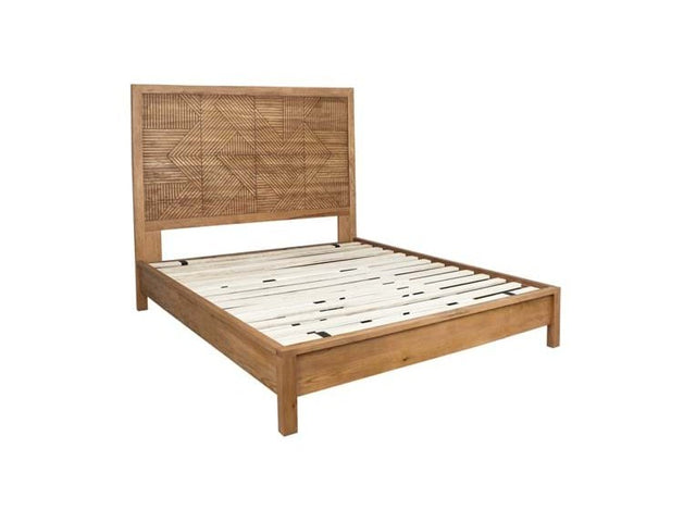 Santa Clara Caramel Brown Queen Bed - Ornate Home