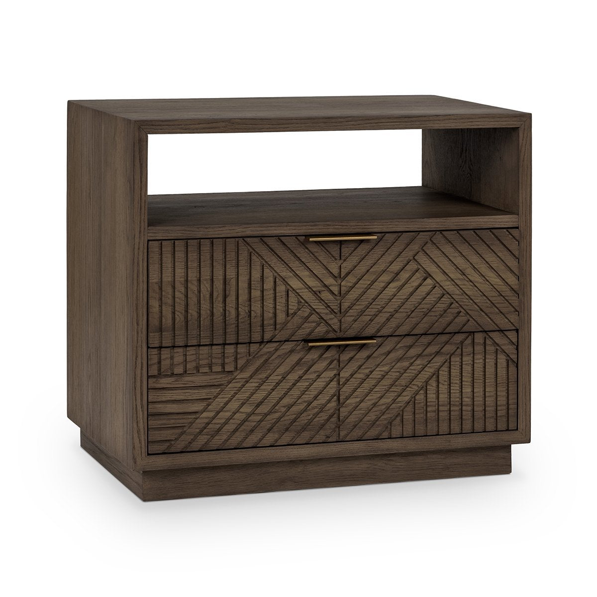 Santa Clara Toasted Brown 2 Drawer Nightstand - Ornate Home