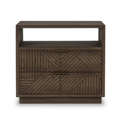Santa Clara Toasted Brown 2 Drawer Nightstand - Ornate Home