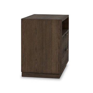 Santa Clara Toasted Brown 2 Drawer Nightstand - Ornate Home