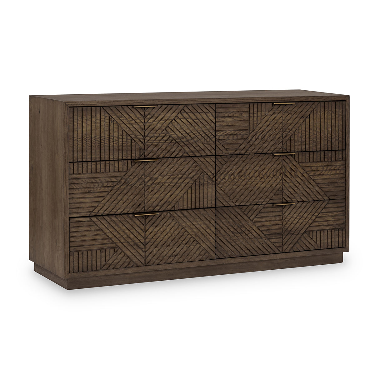 Santa Clara Toasted Brown 6 Drawer Dresser - Ornate Home