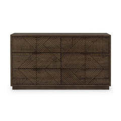 Santa Clara Toasted Brown 6 Drawer Dresser - Ornate Home