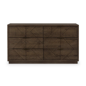 Santa Clara Toasted Brown 6 Drawer Dresser - Ornate Home