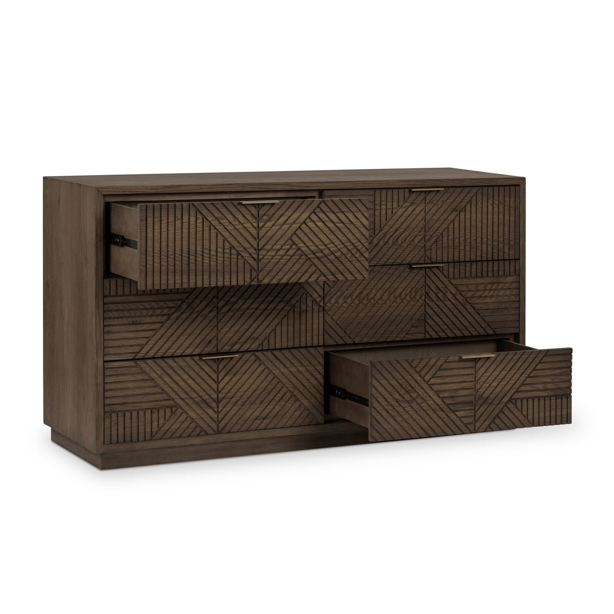 Santa Clara Toasted Brown 6 Drawer Dresser - Ornate Home