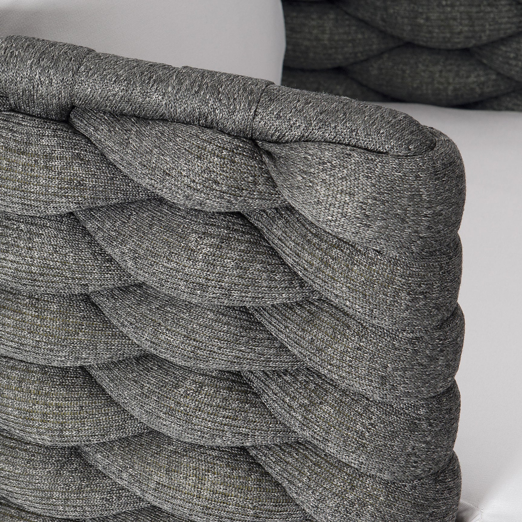 Santa Cruz Cadet Grey/White/Cream Outdoor Arm Chair - Ornate Home