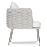 Santa Cruz Nordic Grey/White/Cream Outdoor Arm Chair - Ornate Home