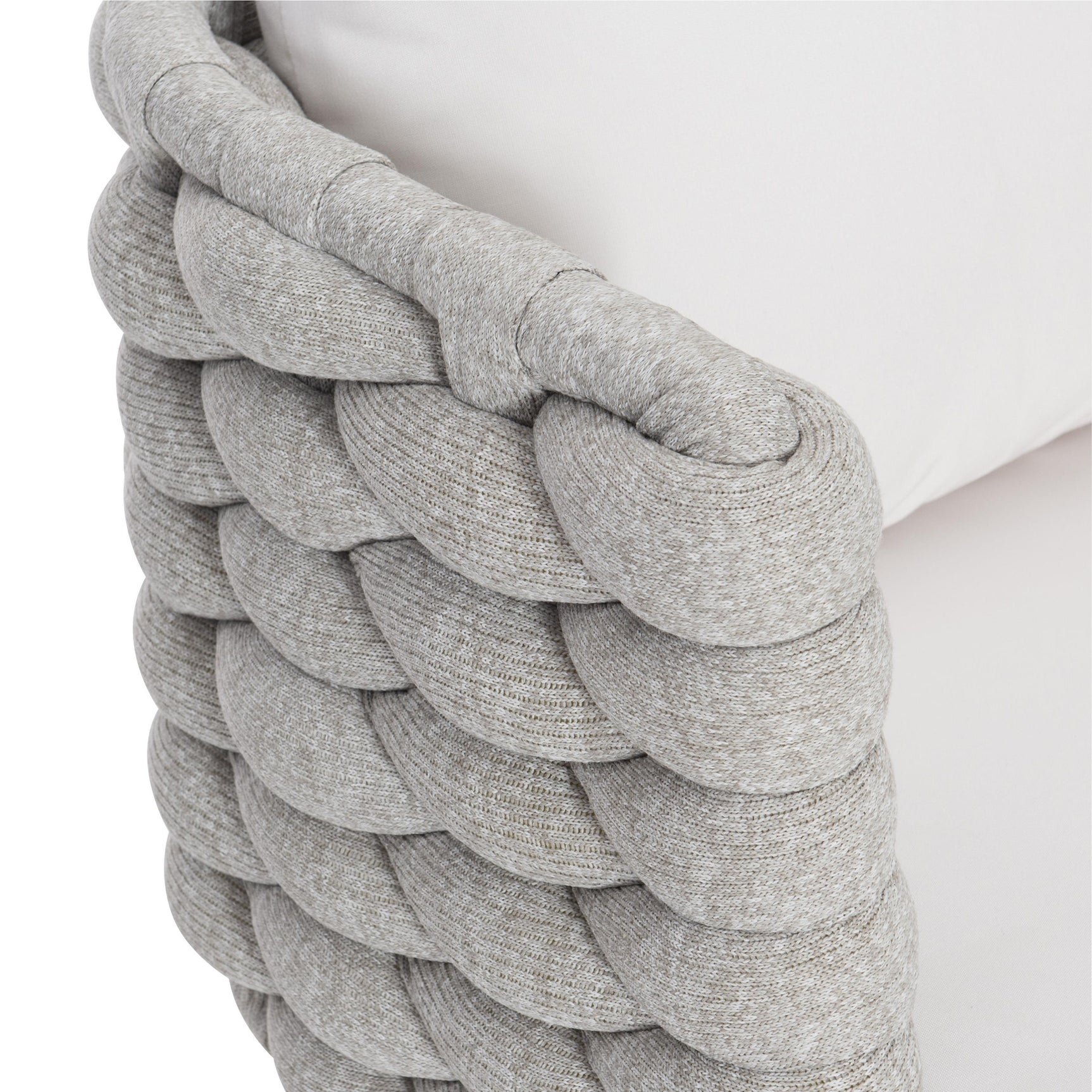 Santa Cruz Nordic Grey/White/Cream Outdoor Arm Chair - Ornate Home