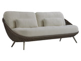 Santa Monica Pebble/White/Cream Outdoor Sofa - Ornate Home