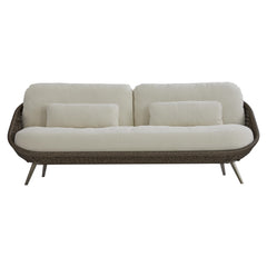 Santa Monica Pebble/White/Cream Outdoor Sofa - Ornate Home