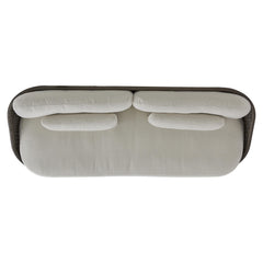 Santa Monica Pebble/White/Cream Outdoor Sofa - Ornate Home