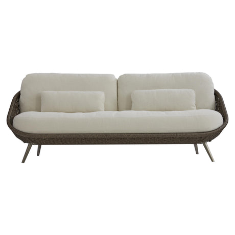 Santa Pebble/White/Cream Monica Outdoor Sofa - Ornate Home