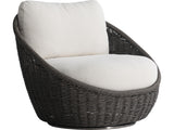 Santa Pebble/White/Cream Monica Outdoor Swivel Chair - Ornate Home