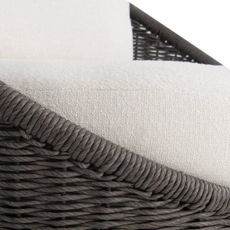 Santa Pebble/White/Cream Monica Outdoor Swivel Chair - Ornate Home