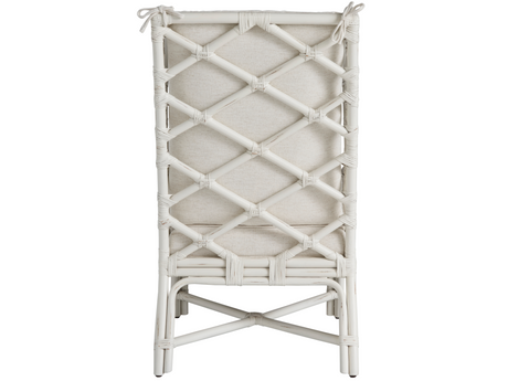 Santa Rosa Nomad Snow/White Rattan Arm Chair - Ornate Home