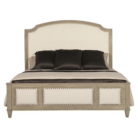 Santa Sandstone/White/Cream Barbara Queen Panel Bed - Ornate Home