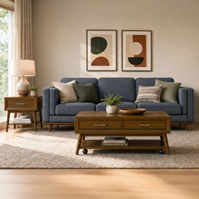 Santa Barbara Walnut 2-Piece Occasional Table Set - Ornate Home