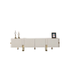 Santana Ivory TV Stand - Ornate Home