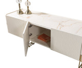 Santana Ivory TV Stand - Ornate Home