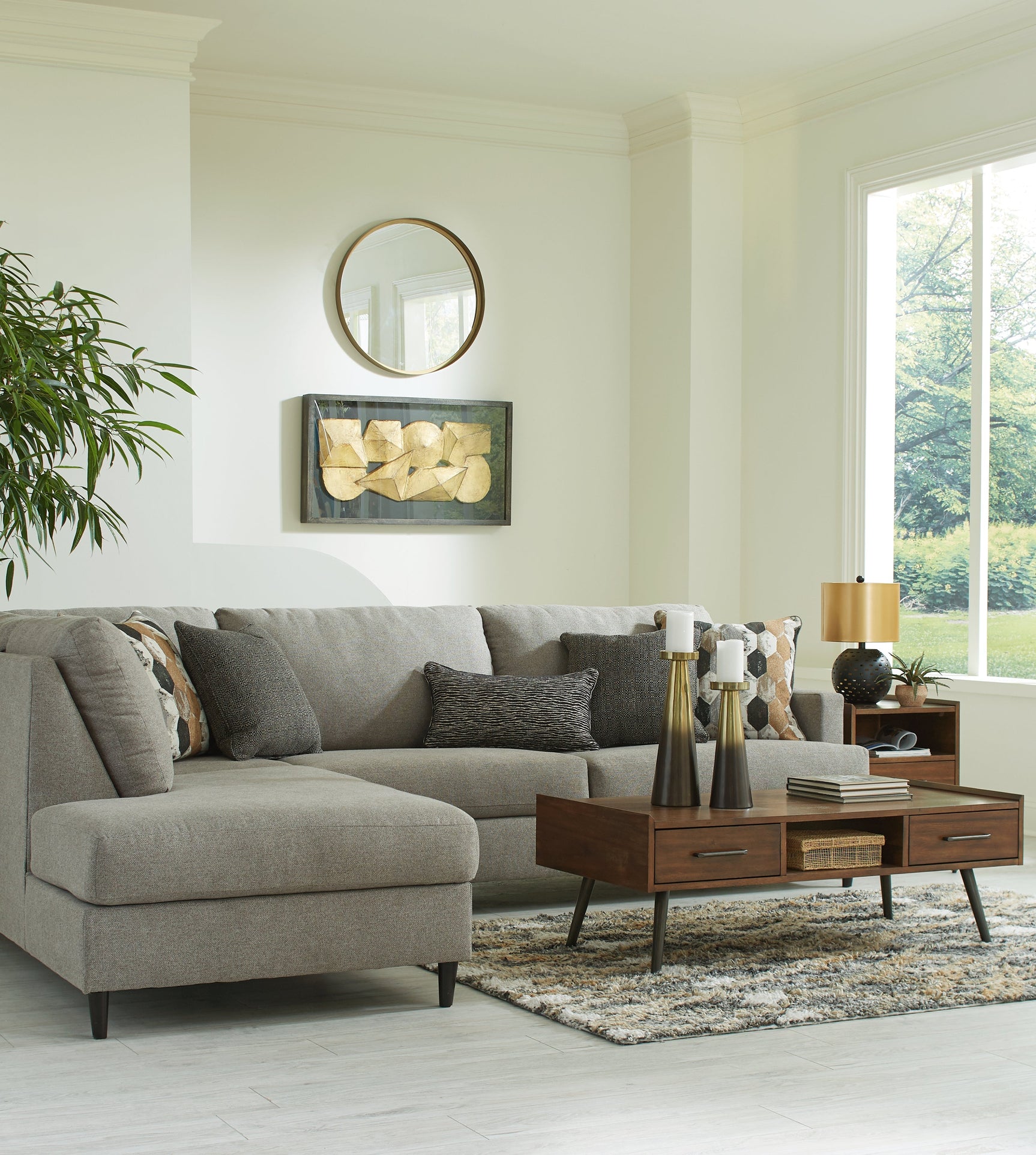 Santasia Granite 2-Piece Sectional with Chaise (Online Special Price) - Ornate Home