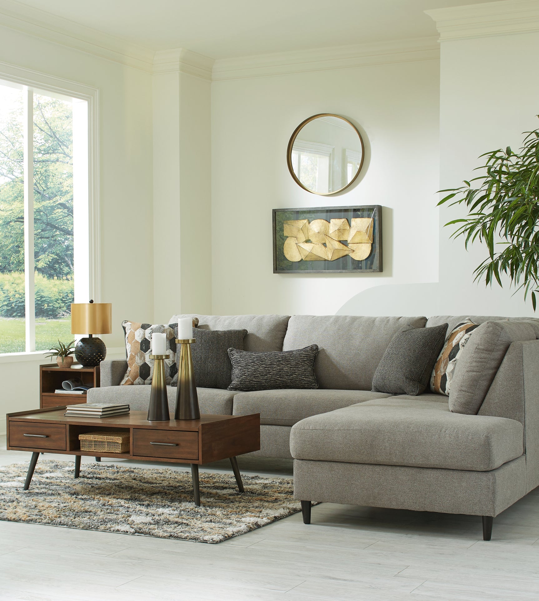 Santasia Granite 2-Piece Sectional with Chaise - Ornate Home