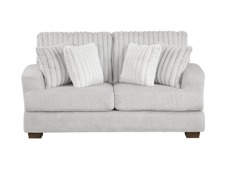 Santiago Light Gray Loveseat - Ornate Home