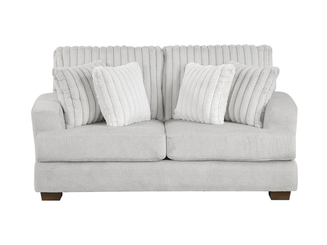 Santiago Light Gray Loveseat - Ornate Home