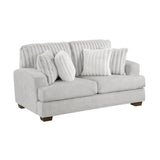 Santiago Light Gray Loveseat - Ornate Home