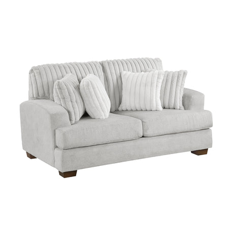 Santiago Light Gray Loveseat - Ornate Home