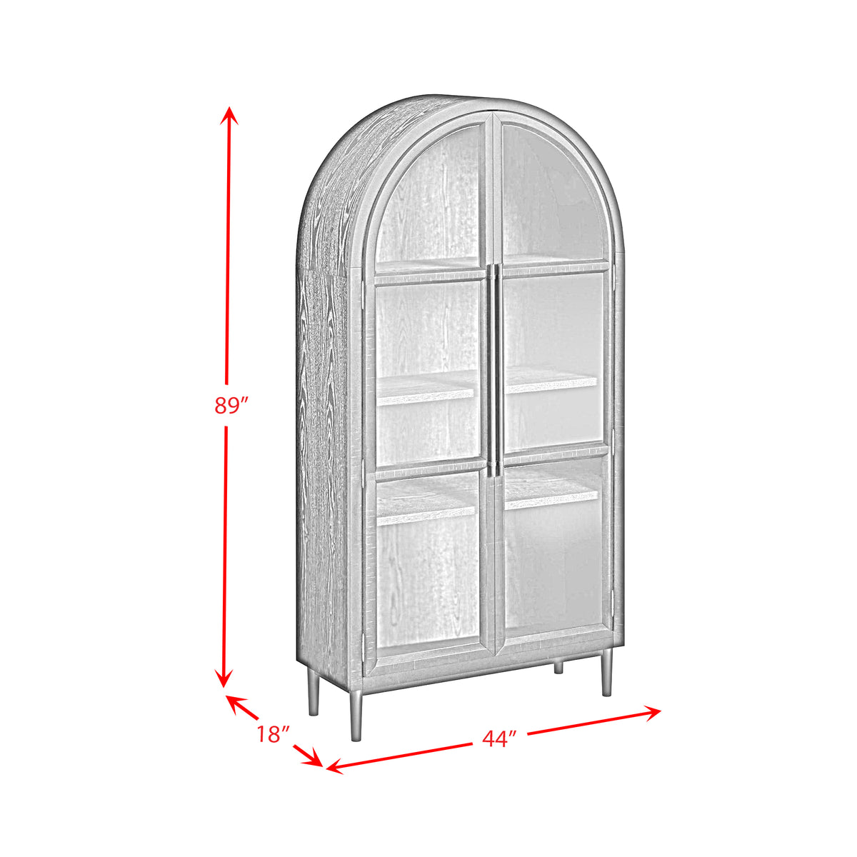 Santiago Espresso Bookcase