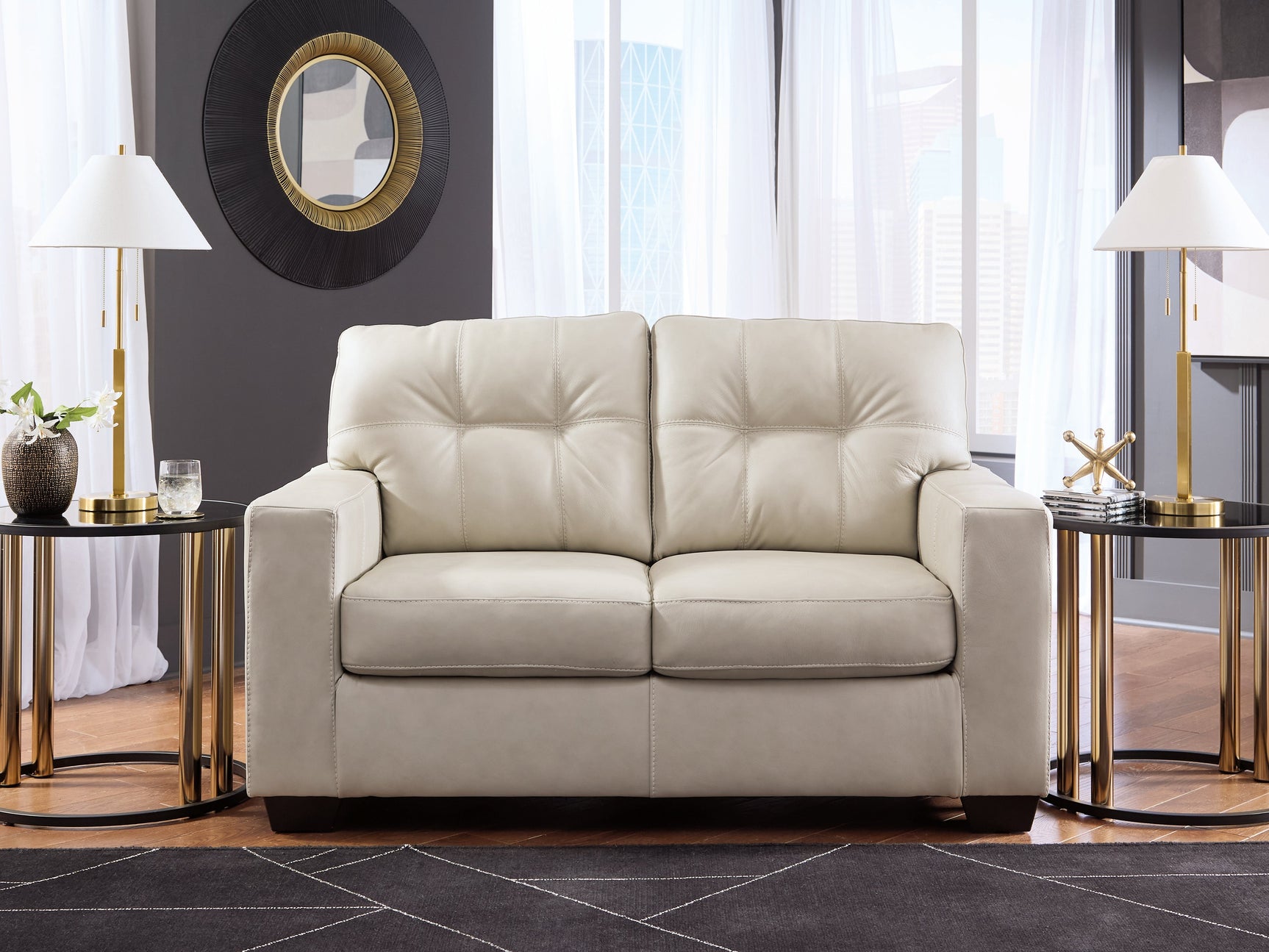 Santorine Bone Loveseat (Online Special Price) - Ornate Home