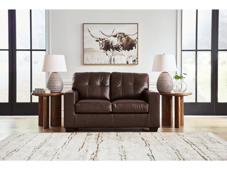Santorine Dark Brown Loveseat - Ornate Home