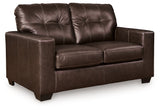 Santorine Dark Brown Loveseat - Ornate Home