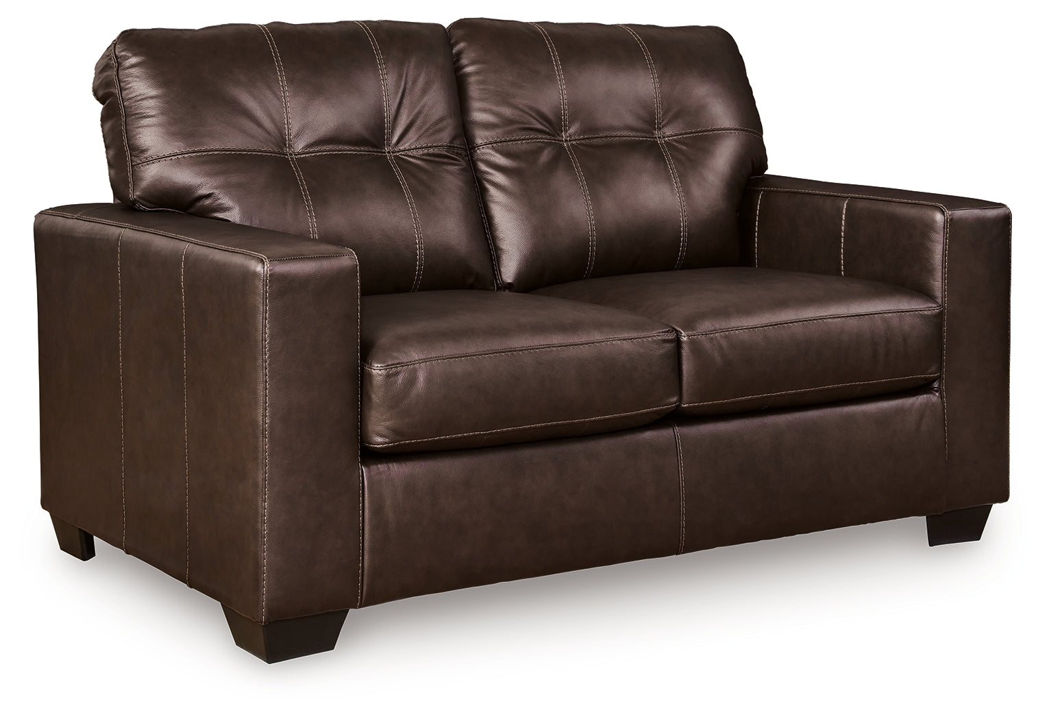 Santorine Dark Brown Loveseat - Ornate Home