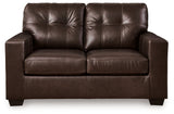 Santorine Dark Brown Loveseat - Ornate Home