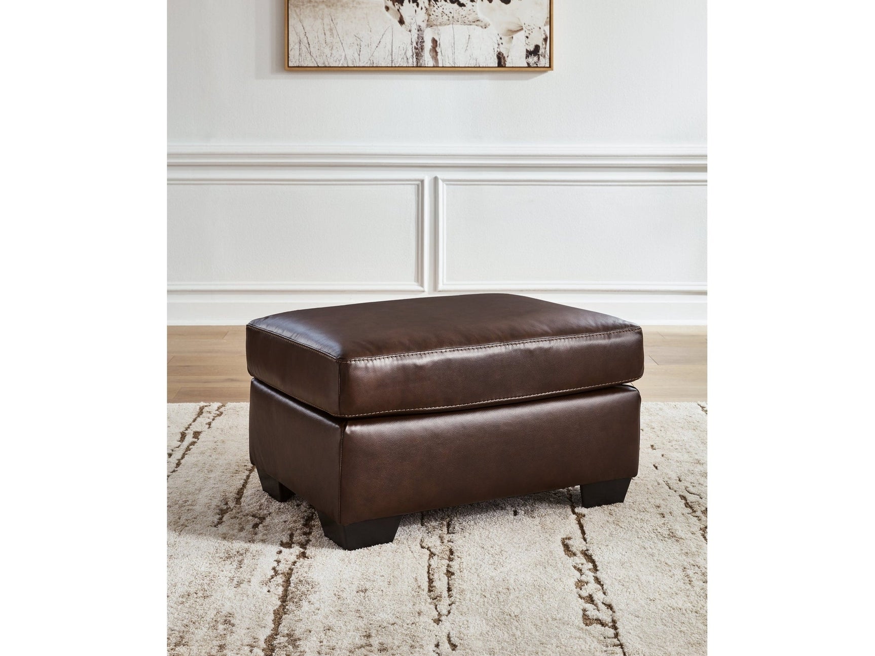 Santorine Dark Brown Ottoman (Online Special Price) - Ornate Home