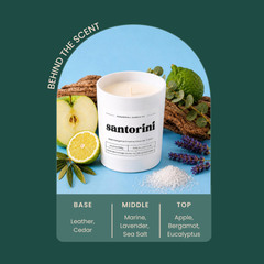 Santorini 5.3oz Soy Candle - Ornate Home