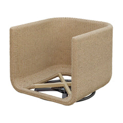 Santorini Brown Outdoor Swivel Lounge Chair - Ornate Home