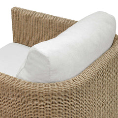 Santorini Brown Outdoor Swivel Lounge Chair - Ornate Home